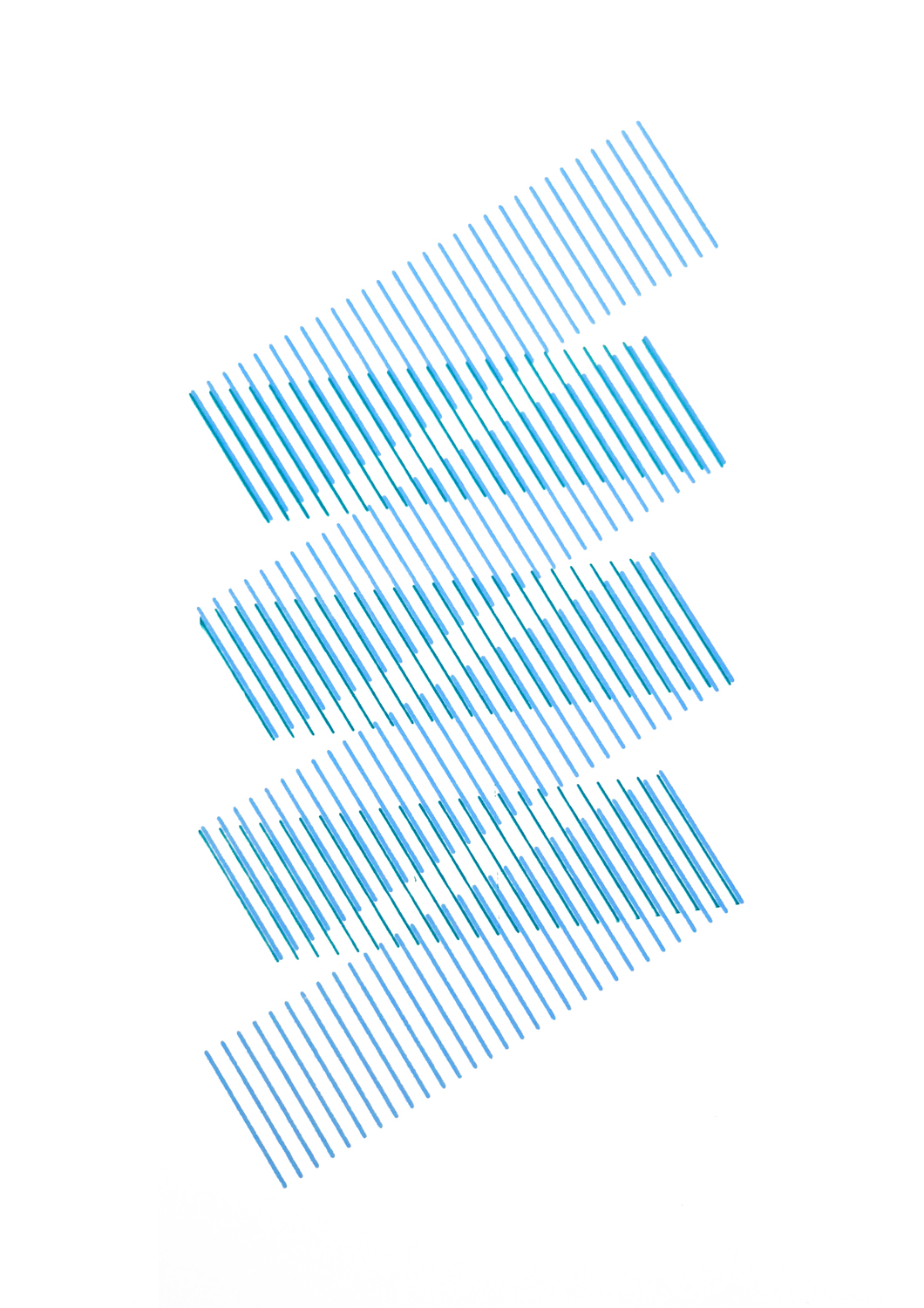 Envelope 253 W, White — hand-pulled screen print by ezgaa lab, photograph 2