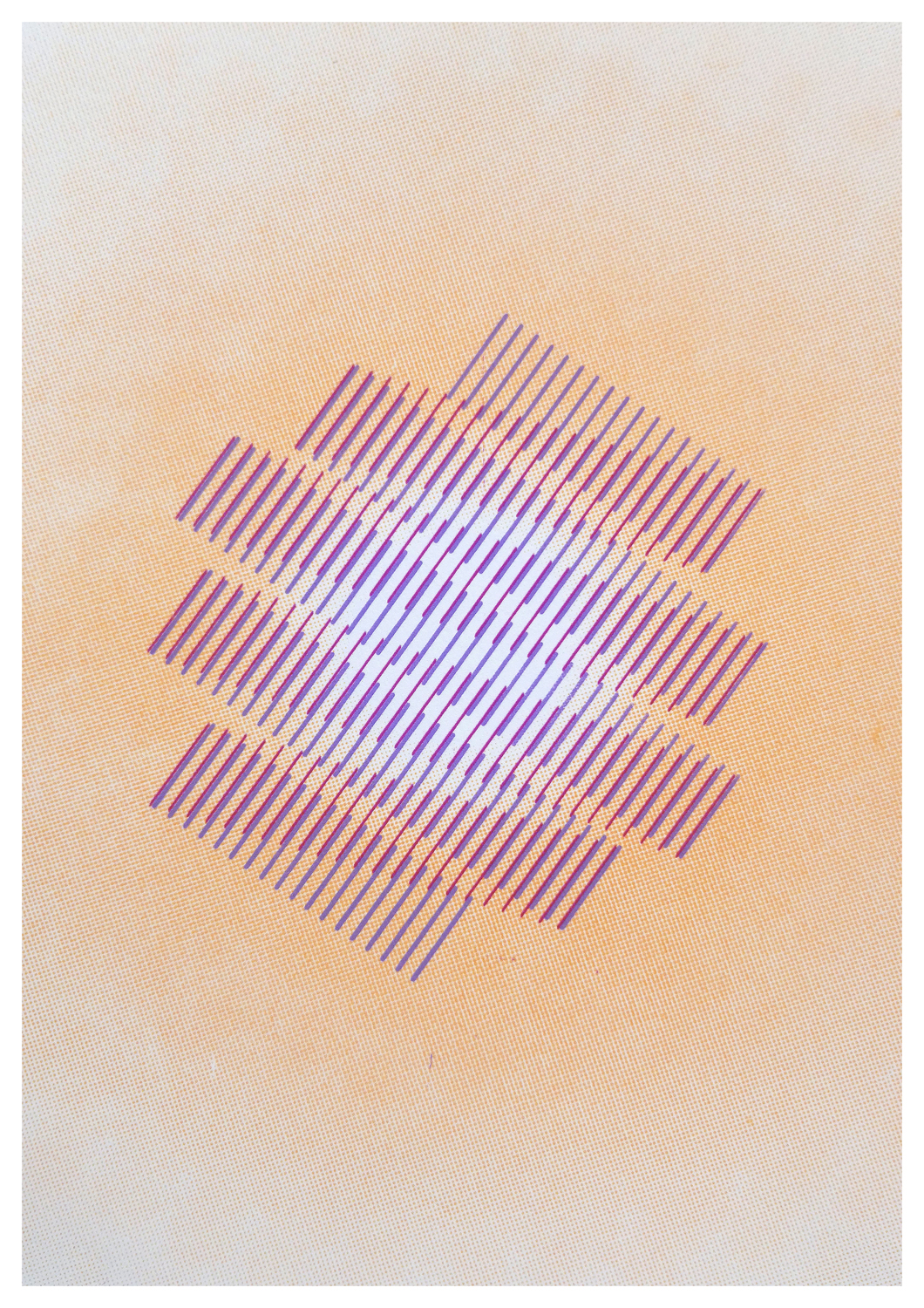 Envelope 251 W, White — hand-pulled screen print by ezgaa lab, photograph 2