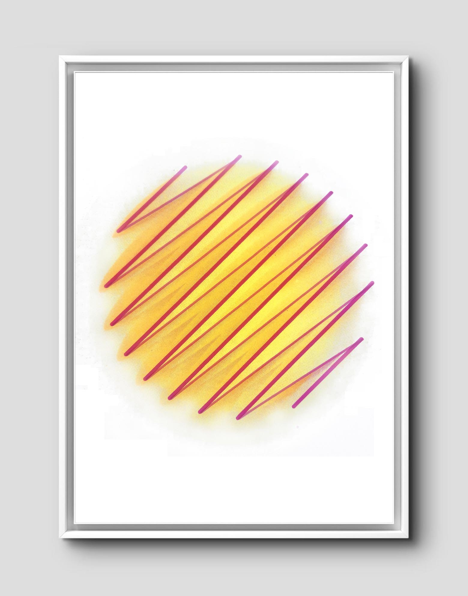 Envelope 252 01W, White — hand-pulled screen print by ezgaa lab