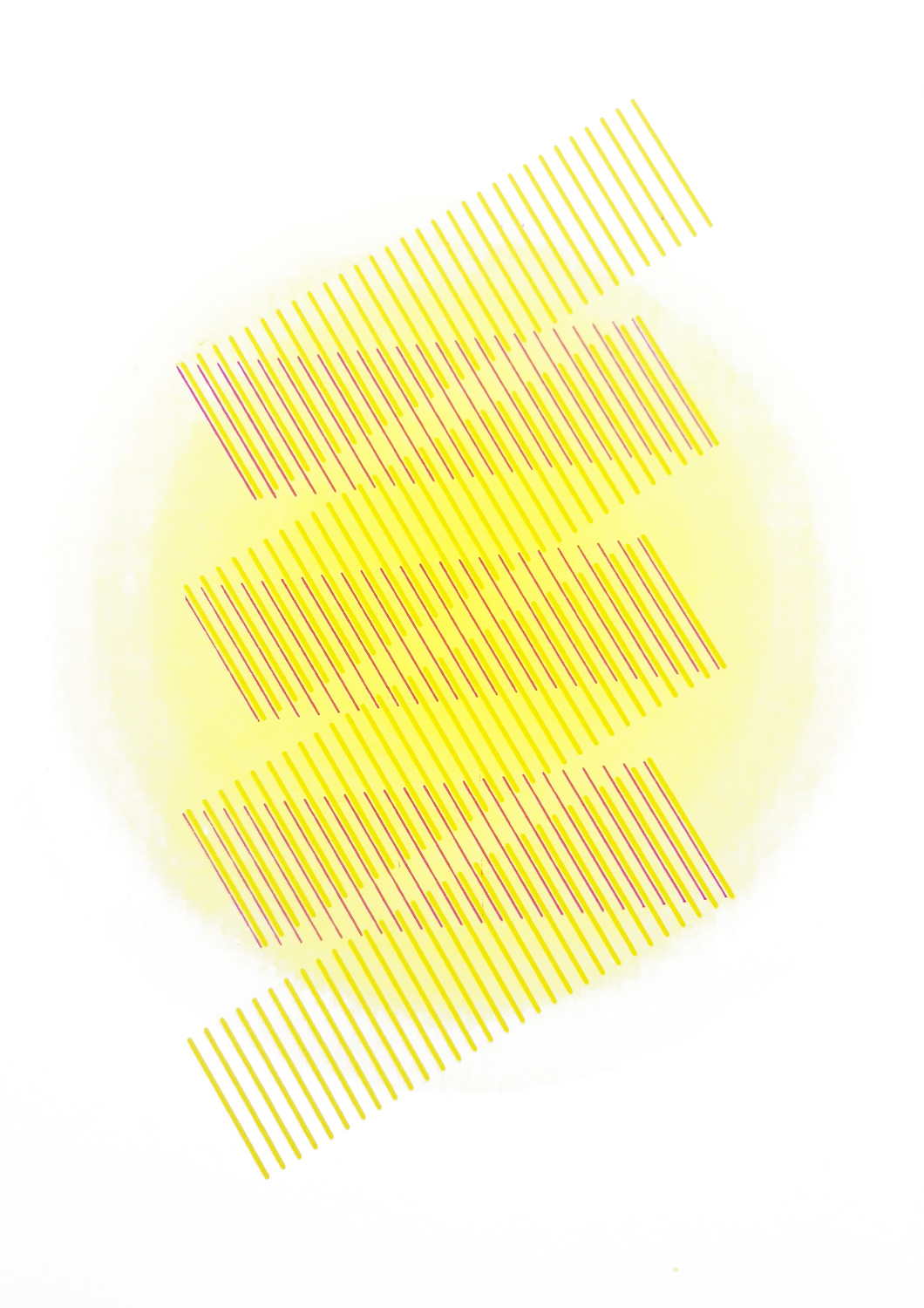 Envelope 252 W, White — hand-pulled screen print by ezgaa lab, photograph 2