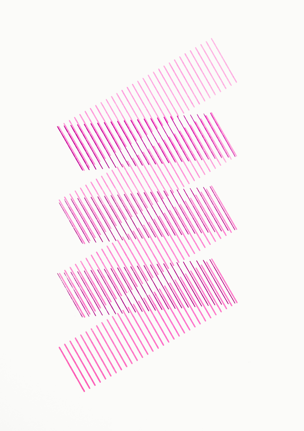 Envelope 253 W, White — hand-pulled screen print by ezgaa lab, photograph 2